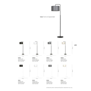 Piantana Contemporaneo Sigfrido Acciaio Nero 1 Luce E27 Ip20
