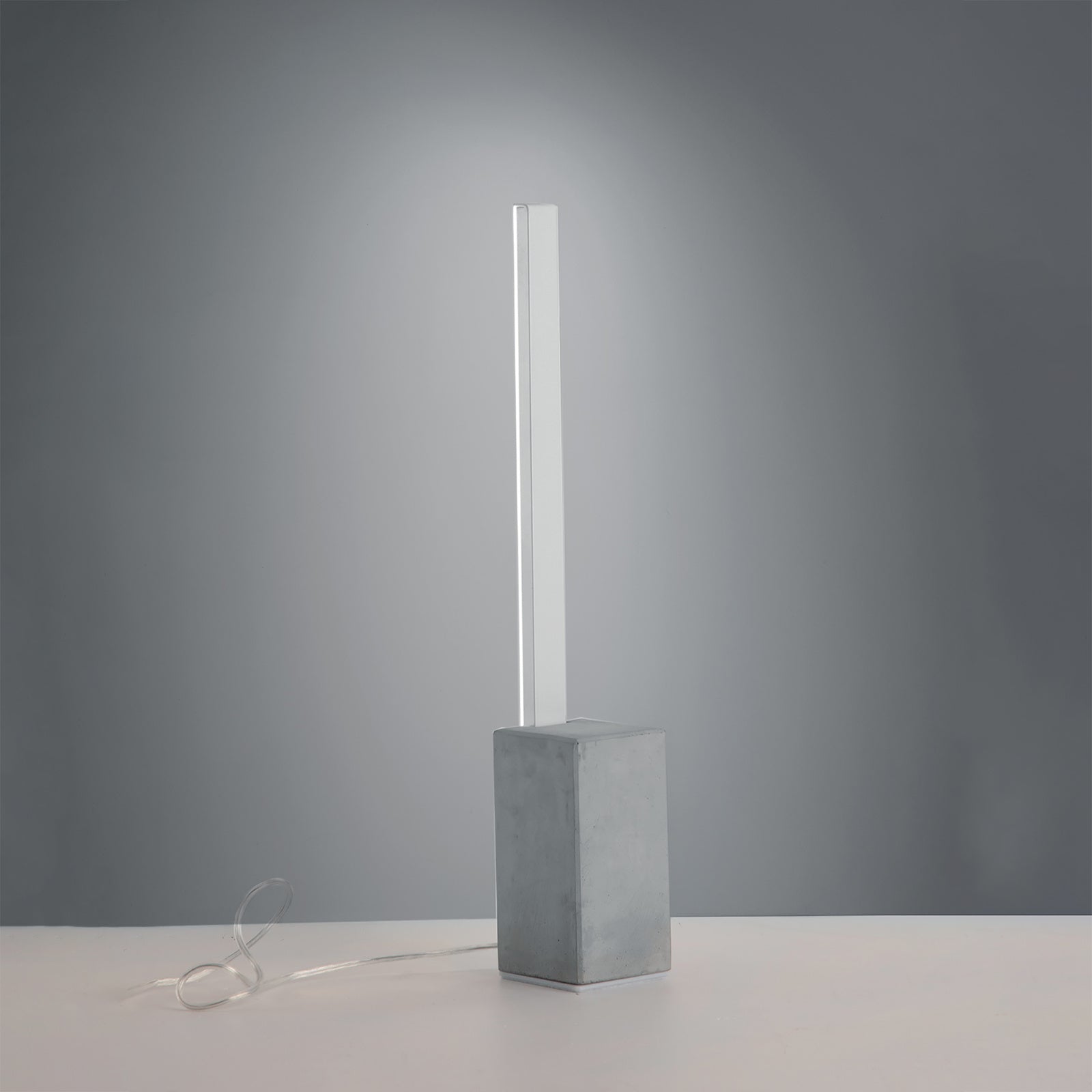 Lampada Da Tavolo Moderna Melbourne Cemento E Alluminio Led Integrato 10W 4000K