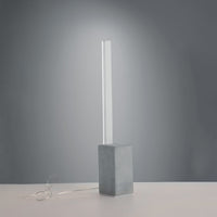 Lampada Da Tavolo Moderna Melbourne Cemento E Alluminio Led Integrato 10W 4000K
