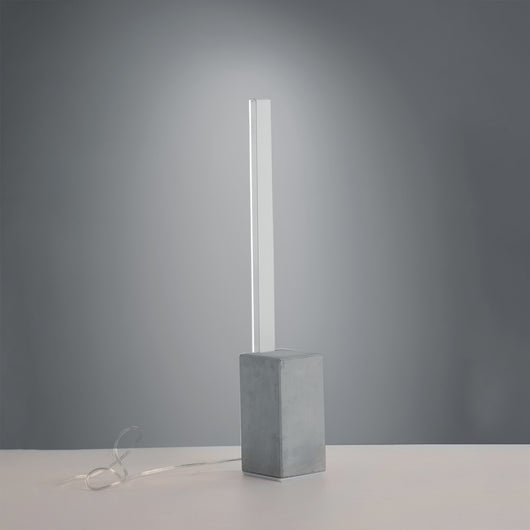Lampada Da Tavolo Moderna Melbourne Cemento E Alluminio Led Integrato 10W 4000K