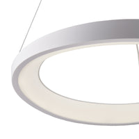 Sospensione Moderna Perth In Plastica Bianca Con Led Integrato 32W 4000K