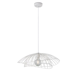 Sospensione Contemporanea Adelaide In Metallo Bianco 1 Luce E27