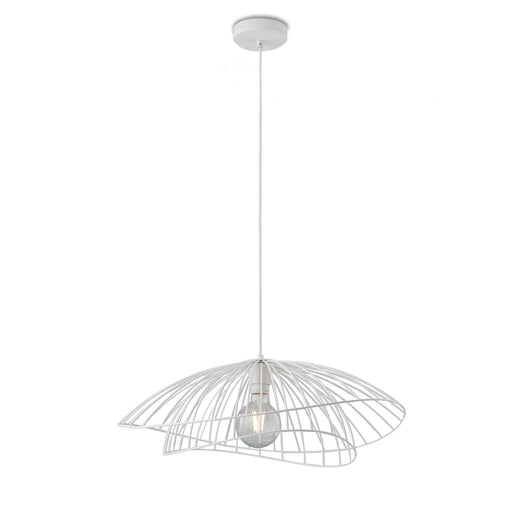 Sospensione Contemporanea Adelaide In Metallo Bianco 1 Luce E27