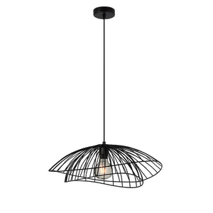Sospensione Contemporanea Adelaide In Metallo Nero 1 Luce E27