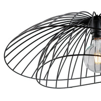 Sospensione Contemporanea Adelaide In Metallo Nero 1 Luce E27