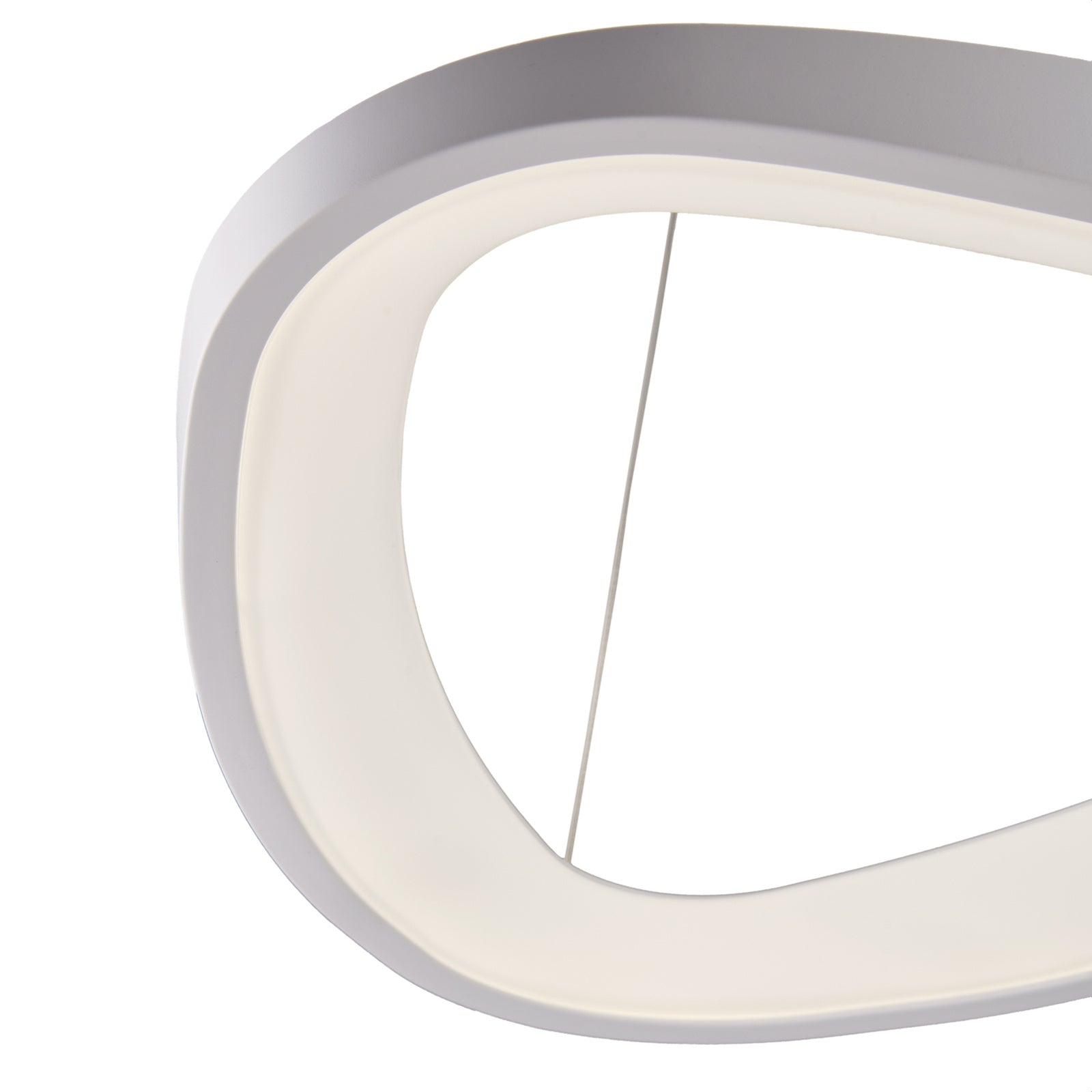 Sospensione Moderna Darwin Plastica Bianca Led 40W Dimmerabile 3000-4000-6000K