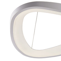 Sospensione Moderna Darwin Plastica Bianca Led 40W Dimmerabile 3000-4000-6000K