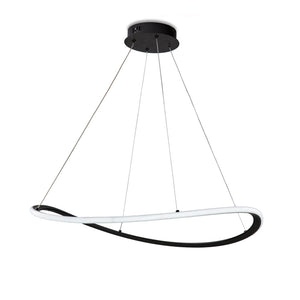 Sospensione Moderna Darwin Plastica Nera Led 40W Dimmerabile 3000-4000-6000K