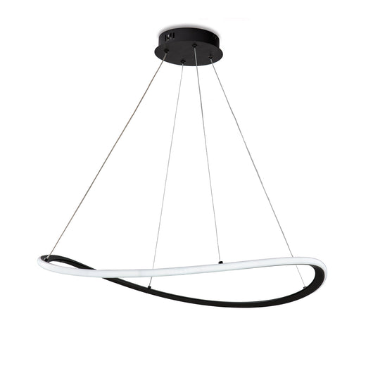 Sospensione Moderna Darwin Plastica Nera Led 40W Dimmerabile 3000-4000-6000K