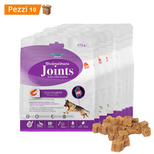 Multipack da 10 pz snack funzionali per cani mediterranean natural tendini e articolazioni 175 gr