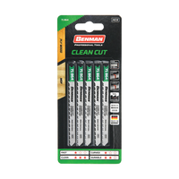 LAME PER SEGHETTO ALTERNATIVO CLEAN CUT PER LEGNO MULTISTRATO E MDF, 5 PZ