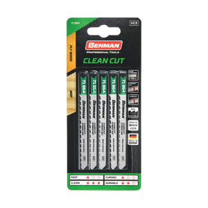 LAME PER SEGHETTO ALTERNATIVO CLEAN CUT PER LEGNO MULTISTRATO E MDF, 5 PZ