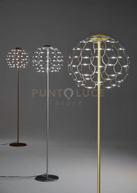 LAMOI LAMPADA DA TERRA RAME A LED 2700K 5468LM 49W DIMMERABILE H.174CM