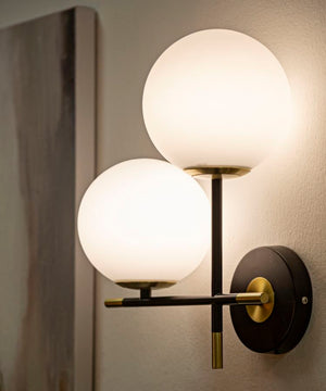 LAMPADA DA MURO DARKY DOUBLE CM 30x17x35