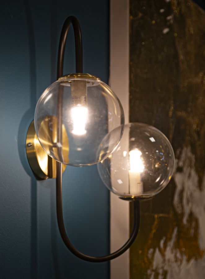 LAMPADA DA MURO IRON BLACK CM 36x24x45