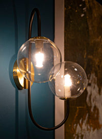 LAMPADA DA MURO IRON BLACK CM 36x24x45