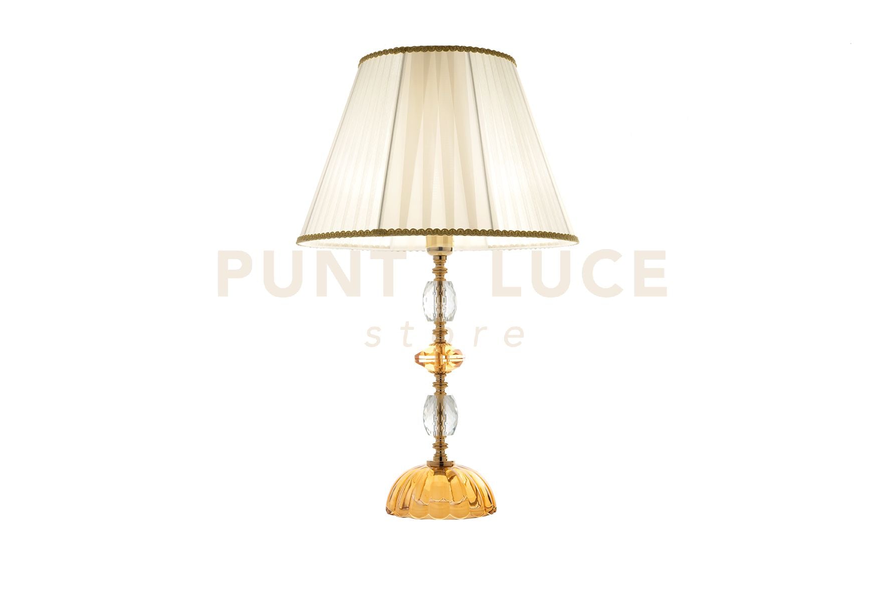 LUME/G PATRICIA 1 LUCE TRASPARENTE AMBRA ATTACCO E27 D.40CM