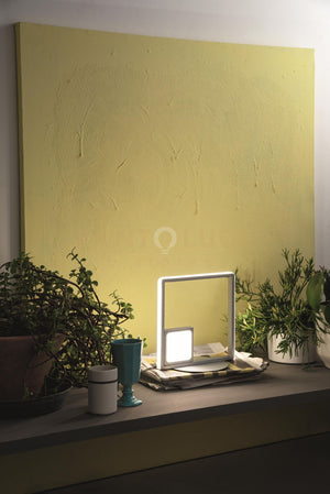 LUMETTO DOWEL SILVER LED 3000K 2085LM 25W TOUCH DIMMER 26X26CM