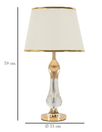 LAMPADA DA TAVOLO BRATISLAVA CM Ø 33X59