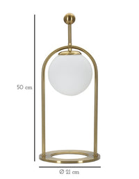 LAMPADA DA TAVOLO GLAMY ARC -B- CM Ø 21X50