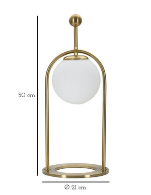 LAMPADA DA TAVOLO GLAMY ARC -B- CM Ø 21X50