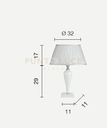 LUMETTO RAVEL NERO E CROMO ATTACCO E14 1 LUCE H. 29+17CM