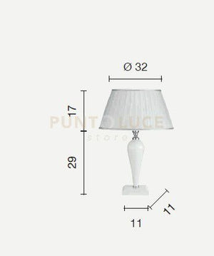 LUMETTO RAVEL NERO E CROMO ATTACCO E14 1 LUCE H. 29+17CM