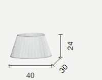 LUMETTO RAVEL CRISTALLO E CROMO ATTACCO E27 1 LUCE H.39+24CM