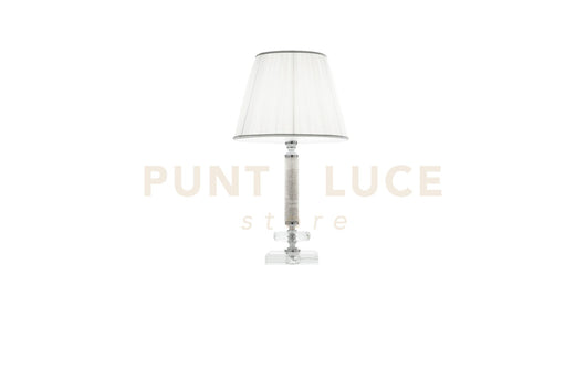 LUME PICCOLO DIDO  1 LUCE CRISTALLO E CROMO ATTACCO E14 D.25CM