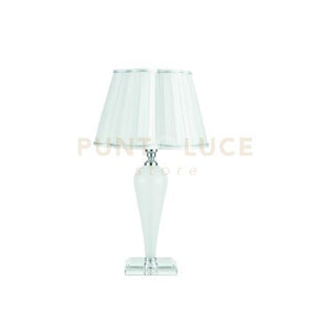 LUME PICCOLO DEBUSSY BIANCO E CROMO 1 LUME ATTACCO E14 CON PARALUME