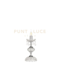 DALLAS LUMETTO CROMO  E CRISTALLO 1 LUCE ATTACCO E14 H.34CM