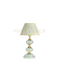 DALLAS LUME PICCOLO ORO E CRISTALLO CON PARALUME D.25CM 1 LUCE ATTACCO E14