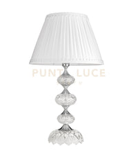 LUME/G. DALLAS CROMO E CRISTALLO CON PARALUME D.40CM 1 LUCE ATTACCO E27