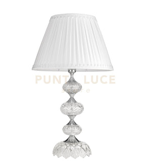 LUME/G. DALLAS CROMO E CRISTALLO CON PARALUME D.40CM 1 LUCE ATTACCO E27