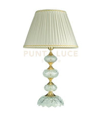 LUME/G. DALLAS ORO E CRISTALLO CON PARALUME D.40CM 1 LUCE ATTACCO E28