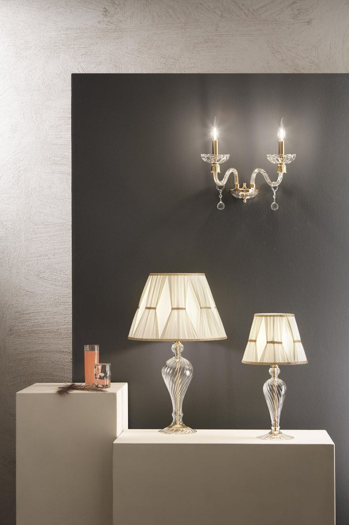 LUME GRANDE ROXANNE 1 LUCE ATTACCO E27 H.44+26CM D.40CM