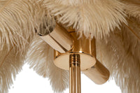 LAMPADA DA TAVOLO PALM CAMMELLO CM Ø 55X60