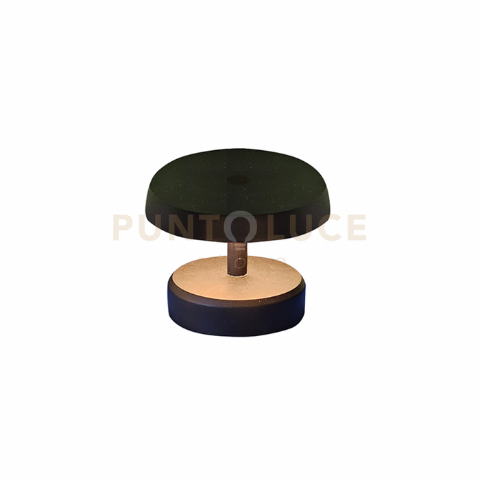 LAMPADA DA TAVOLO RICARICABILE DA GIARDINO NERA DIMMER 10%,50%,100%