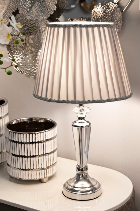 LAMPADA DA TAVOLO SILVERY CM Ø 30X56