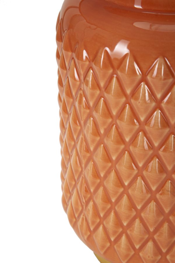 LAMPADA DA TAVOLO SQUARE ARANCIONE CM Ø 28X44