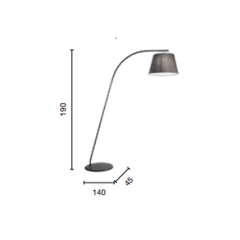 LAMPADA DA TERRA PT.GRU BIANCO