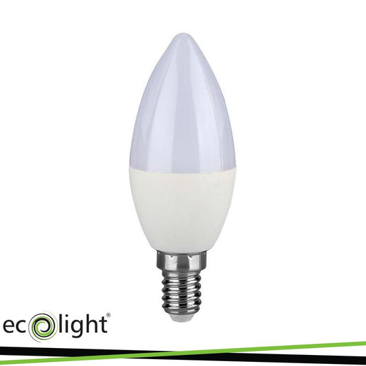 LAMPADA OLIVA LED 7W 3000K E14 L/CALDA ECOLIGHT