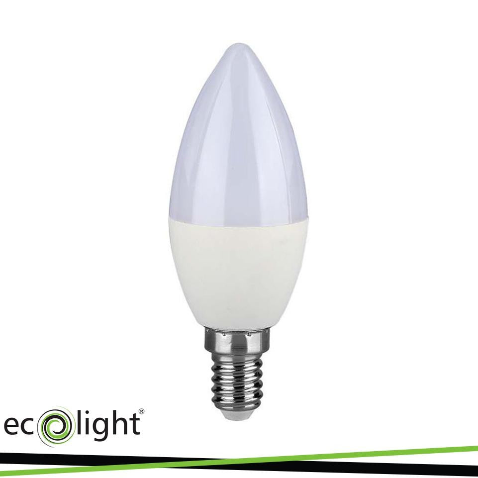 LAMPADA OLIVA LED 7W 4000K E14 L/NATURALE ECOLIGHT