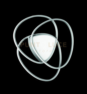 PLAFONIERA ROSE MEDIA SILVER 4000K 5685lm 70w DIMMERABILE D.67CM