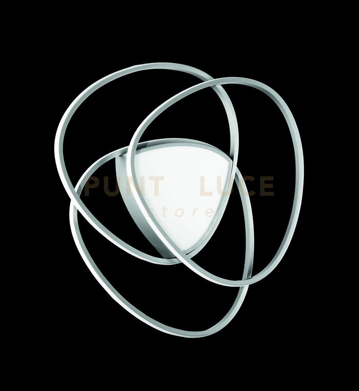 PLAFONIERA ROSE MEDIA SILVER 4000K 5685lm 70w DIMMERABILE D.67CM