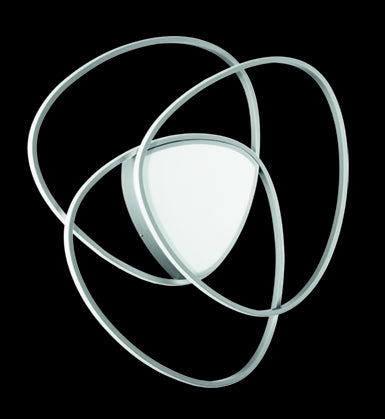 PLAFONIERA ROSE GR SILVER 4000K 6403lm 80w DIMMERABILE D.76CM