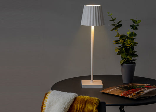 Lampada Led Da Tavolo Controllo Touch Ricaricabile Senza Fili Mod. Atmosphere - Lampada - Bianco