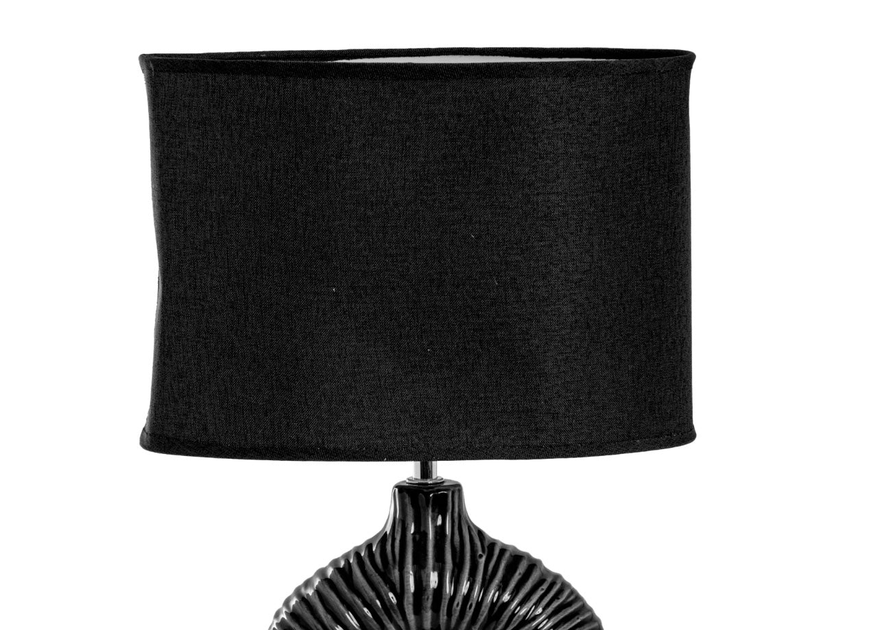 Lampada Da Tavolo Comodino Ricaricabile Accensione On/Off Modello Idra - Lampada - Nero