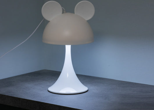 Lampada Led Per Bambini Da Tavolo Comodino Ricaricabile Modello Simply Mouse - Lampada - Bianco