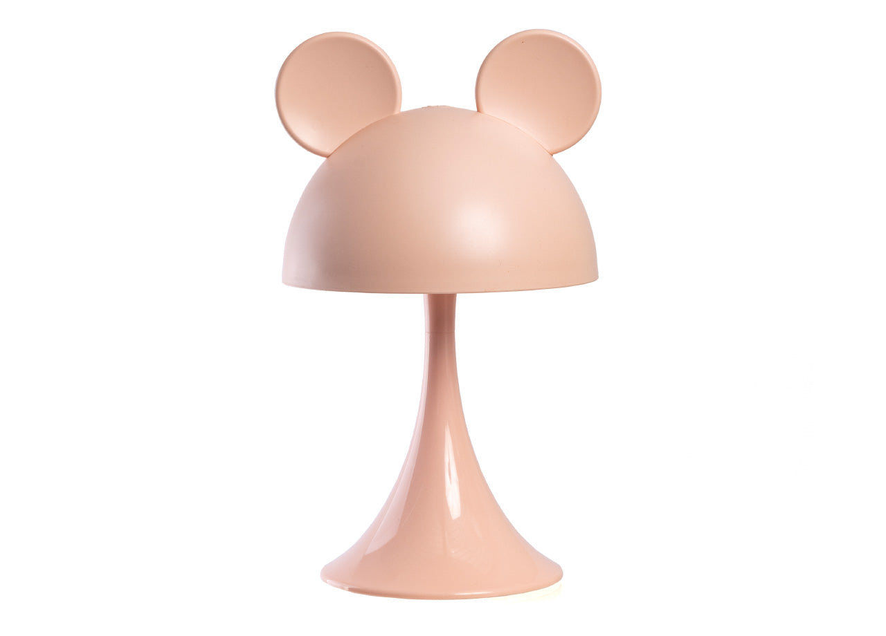 Lampada Led Per Bambini Da Tavolo Comodino Ricaricabile Modello Simply Mouse - Lampada - Rosa